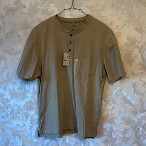 RedHead Men's Tan Short Sleeve Henley